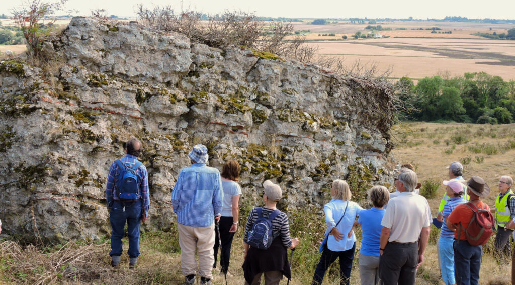 a wall section from Stutfall Castle - the Roman Saxon Shore fort of Portus Lemanis